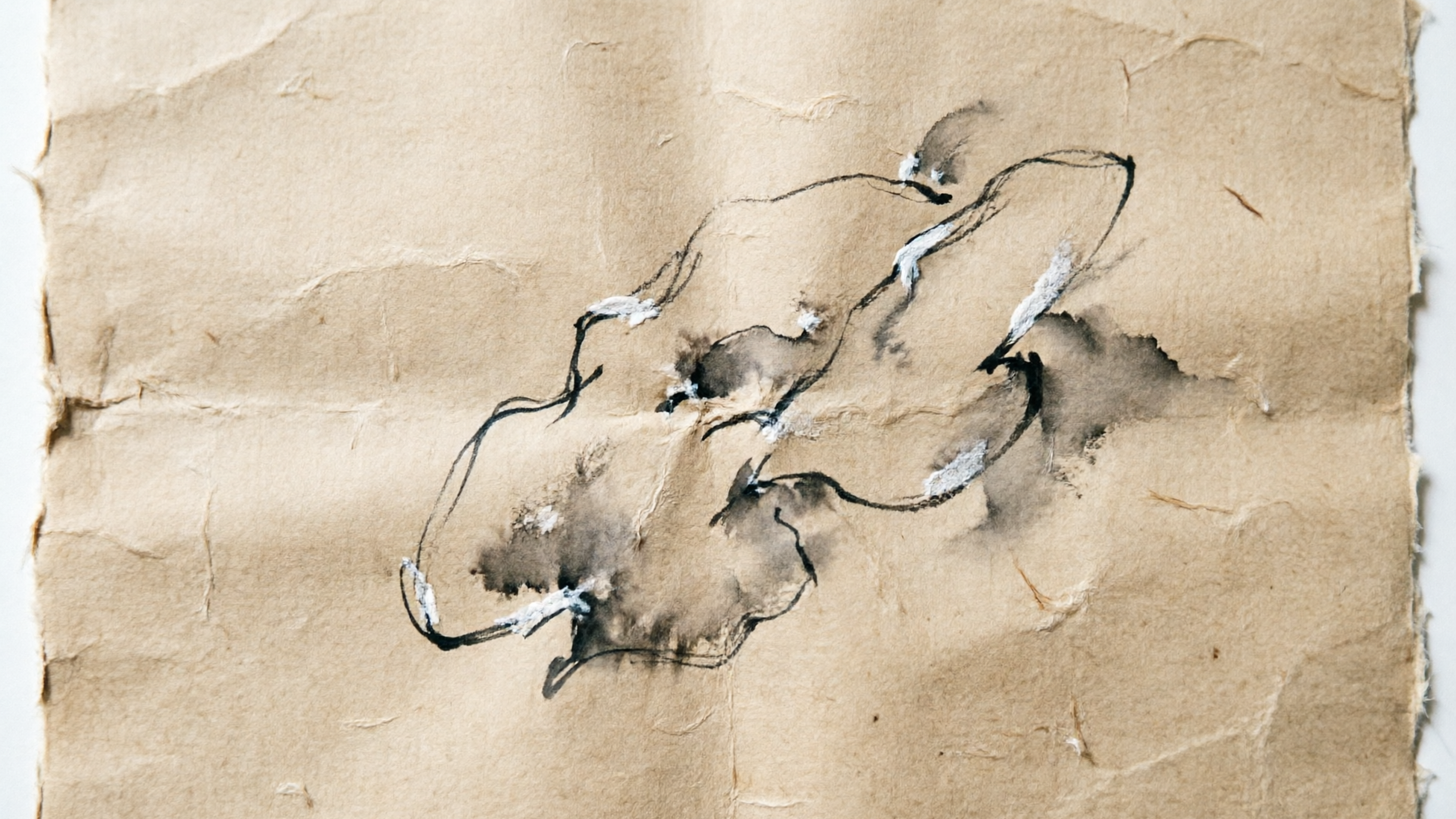 Hand sketch on paper for sketch-to-video workflow