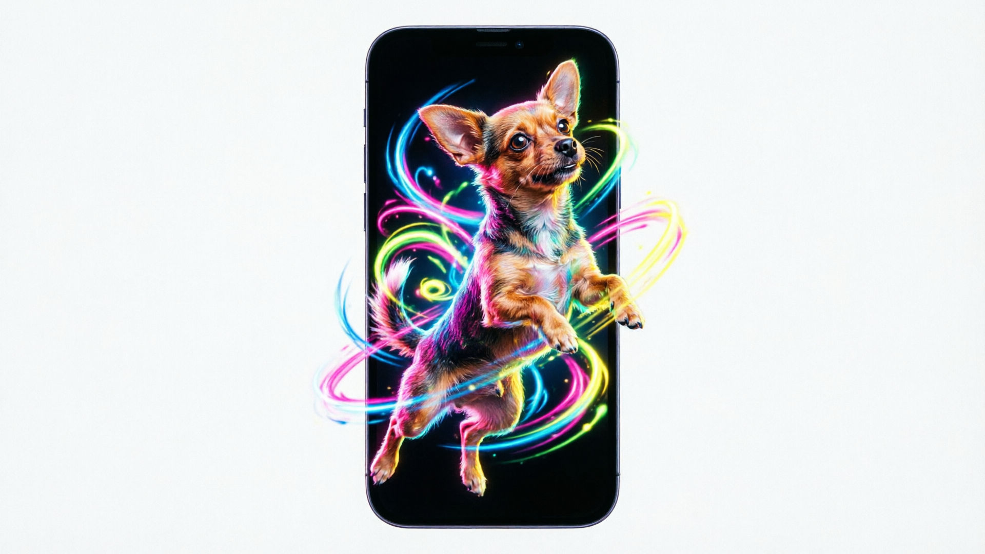 Pet photo turned into a playful dance clip