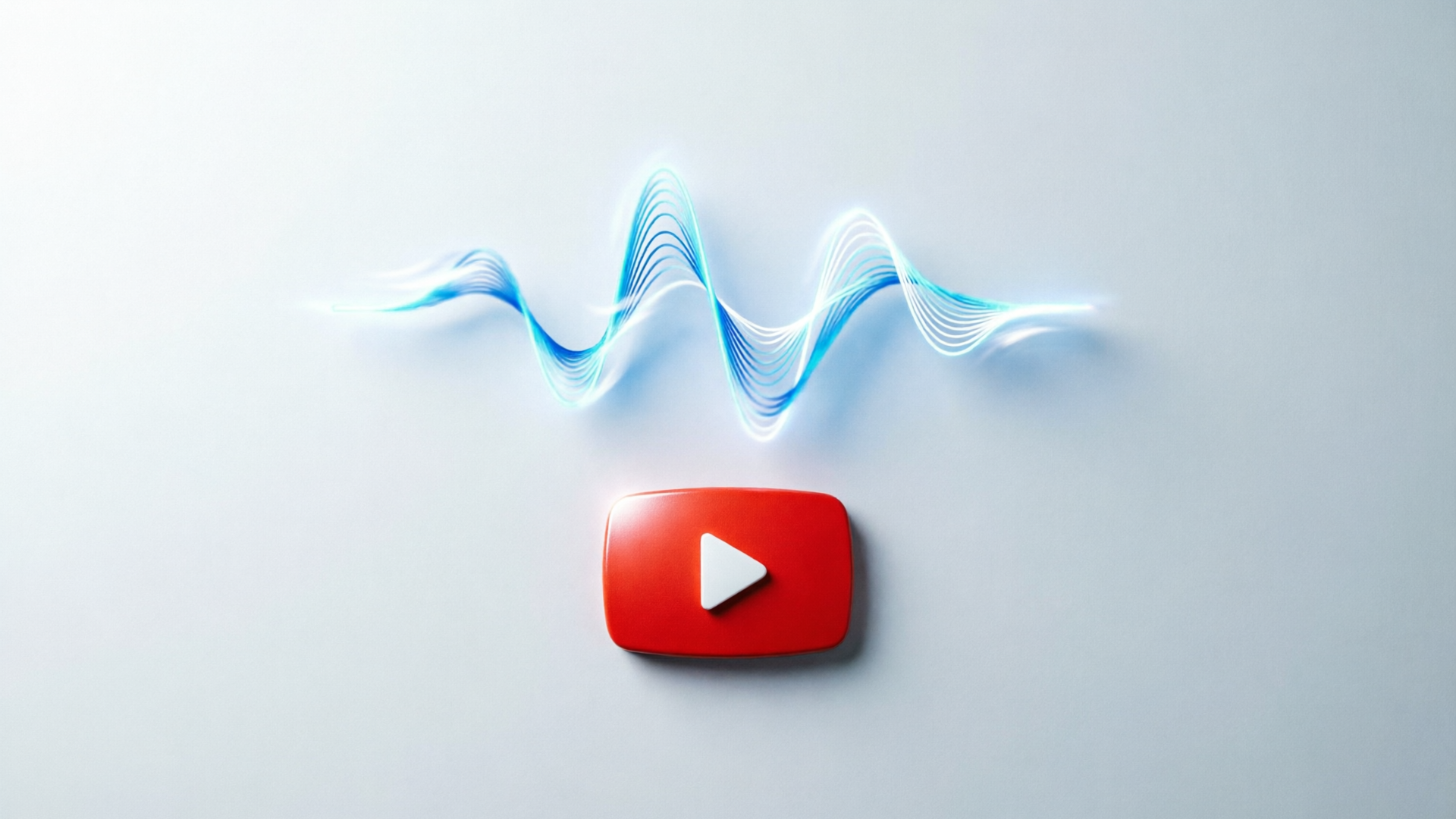 Loop waveform over YouTube play button