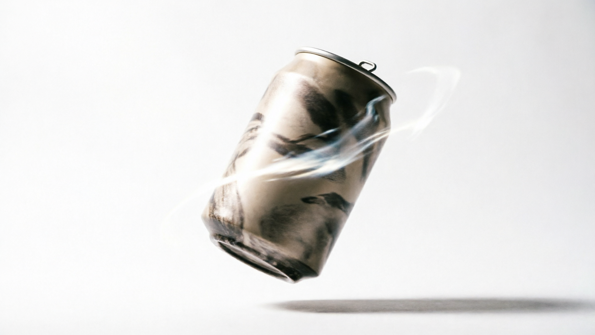 Product mid-air reveal against a white background in vertical frame