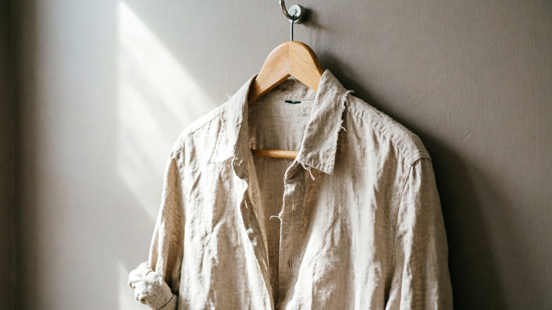 Linen shirt close-up for animation