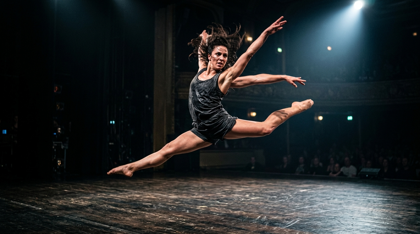 Person animated mid-dance from a single photo