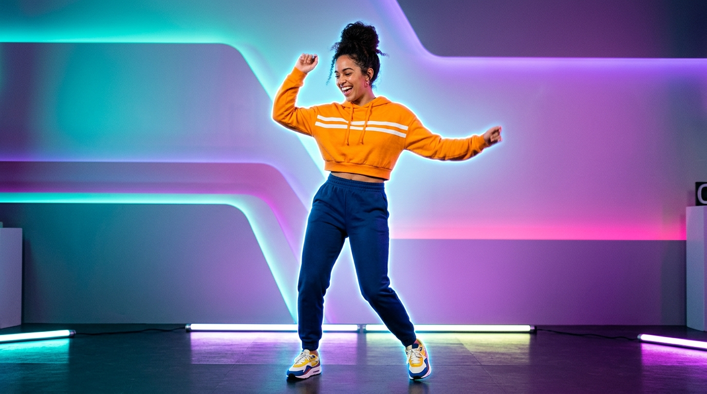 Stylized avatar dancing created from a photo