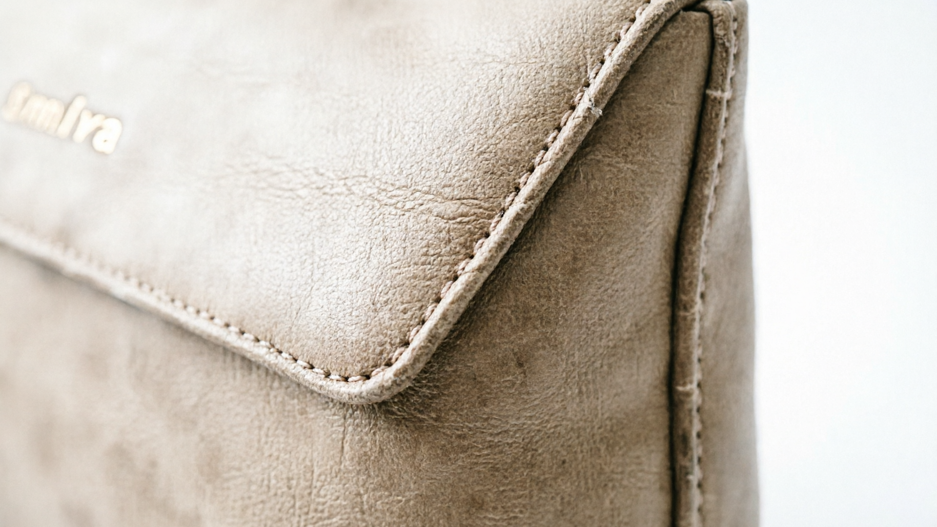 Close-up detail shot of product texture on white background