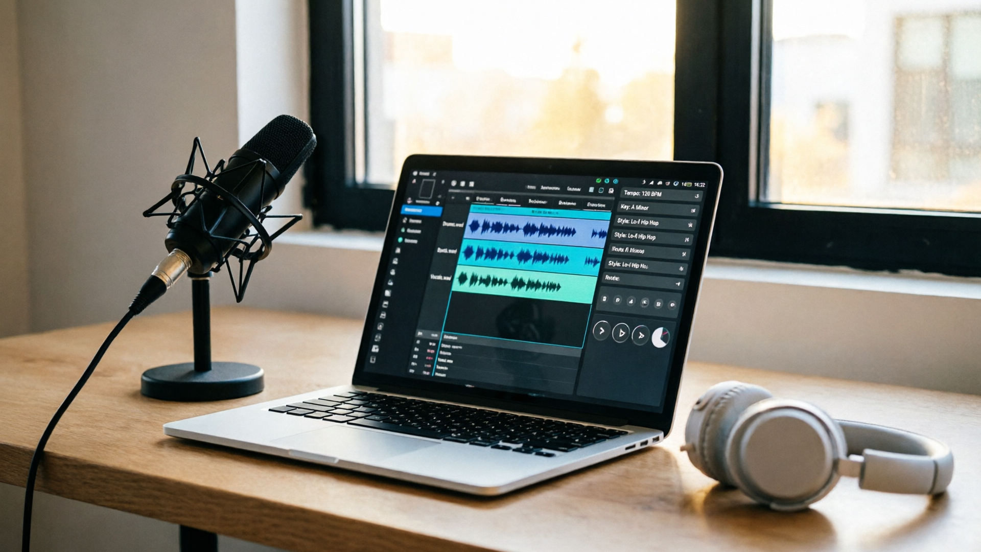 Scale consistent, copyright-safe AI background score for series and courses