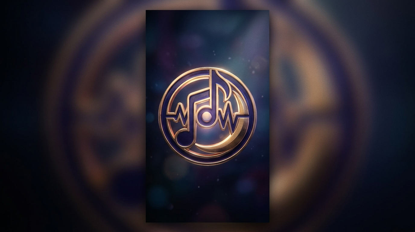 Rotating emblem micro‑animation scaling on each kick for seamless loop