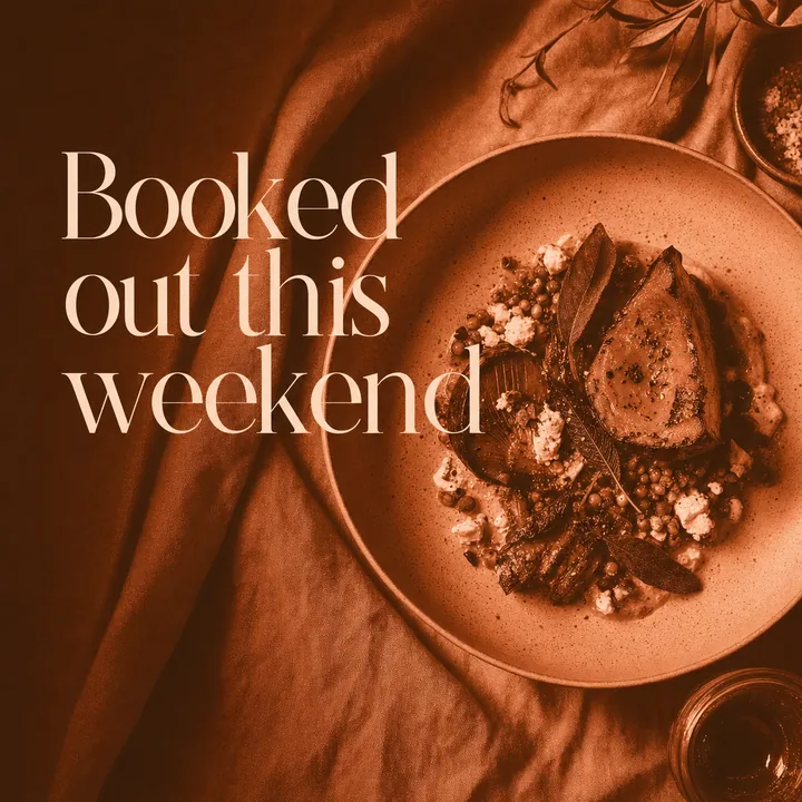 Booked out this weekend