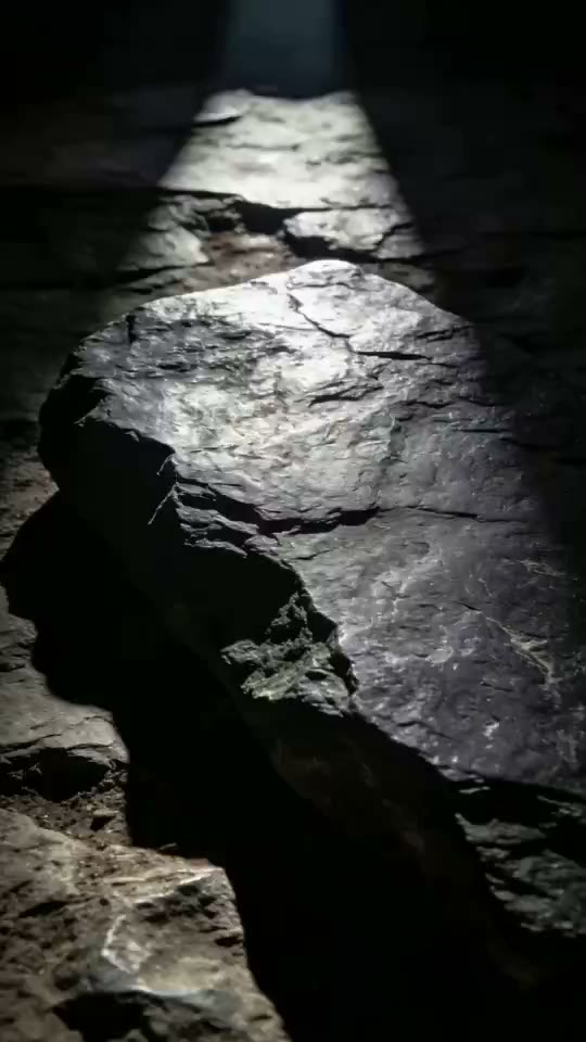 Crystal Bloom AI video effect — crystal spikes burst outward and refract