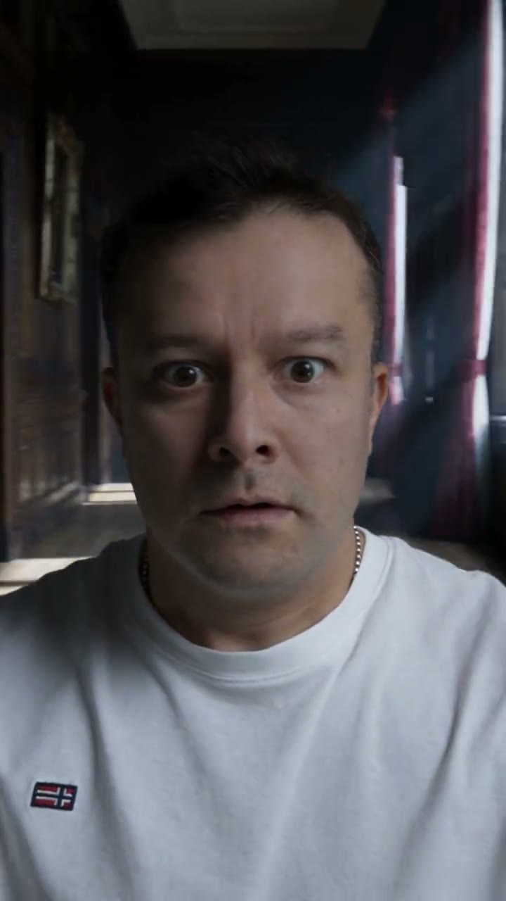Ghost Trail AI video effect — something pale passes behind you
