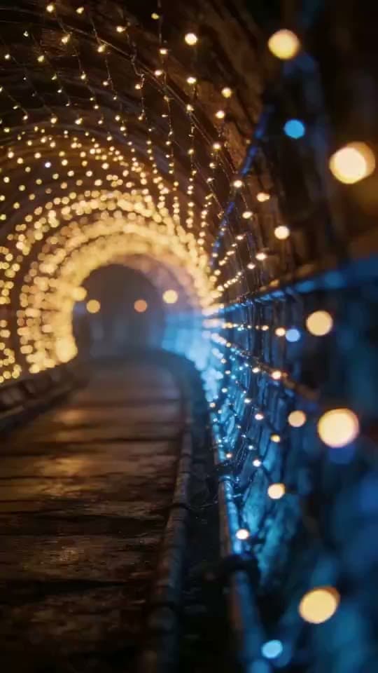 Hyperspeed AI video effect — the scene tears into streaks of light