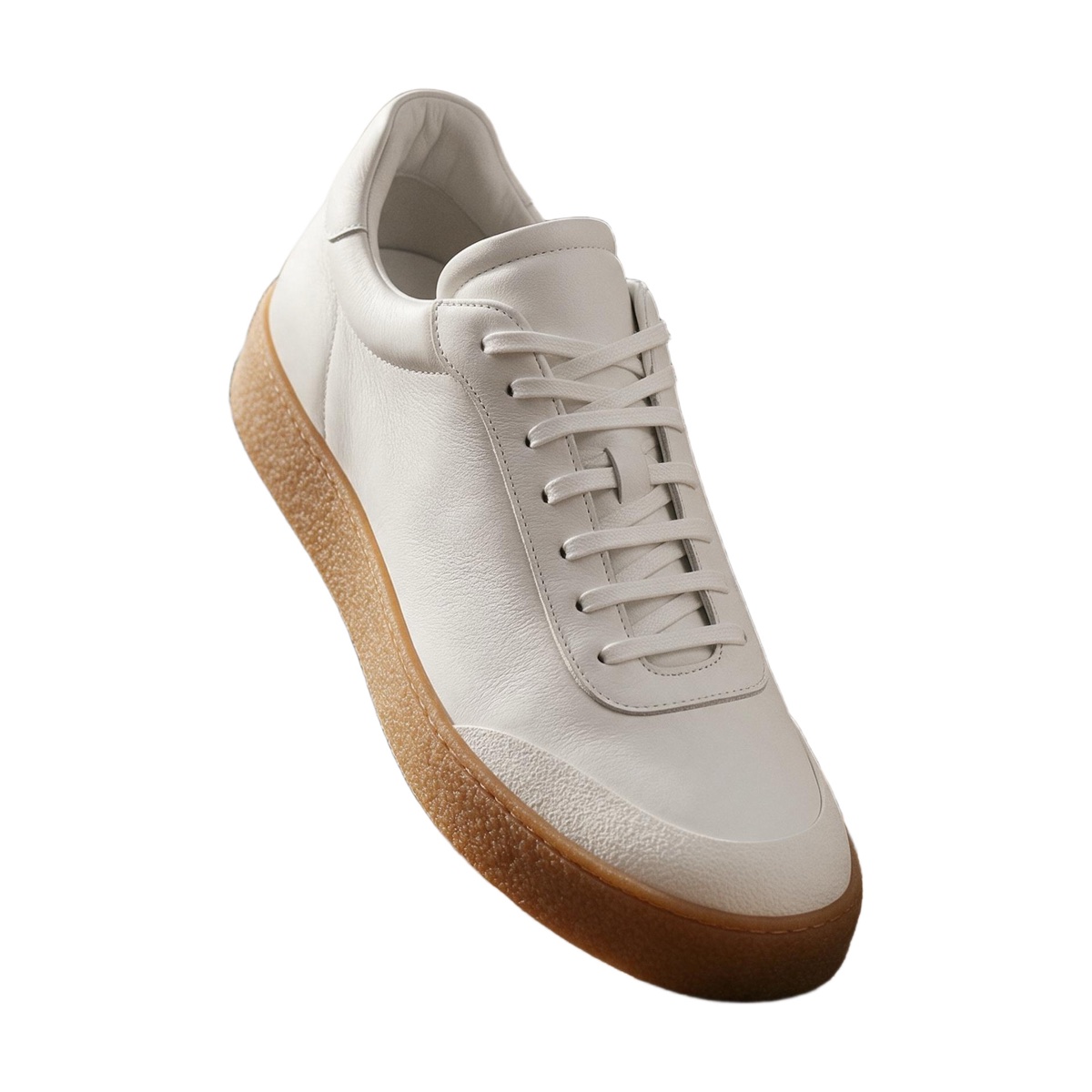 AI-edited white sneaker centred on a pure white square background